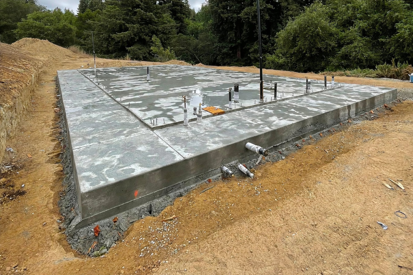 Slab foundation building in Atascadero, CA